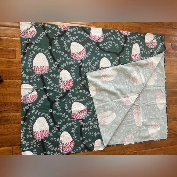 Finlayson Tablecloth with Thistle Design in Teal Multicolor - Picture 13 of 13